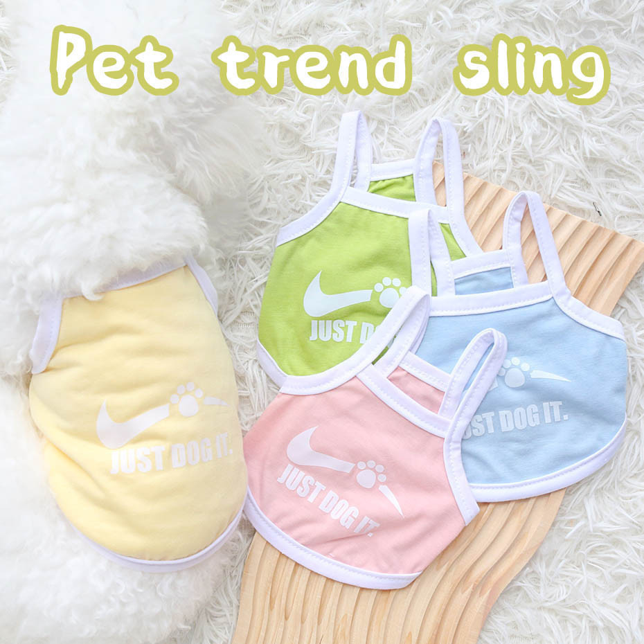 สุนัขและแมวเสื้อผ้าฤดูใบไม้ผลิและฤดูร้อนบางอังกฤษพิมพ์suspenders Teddy Bichon Pomeranianสไตล์ตะวันตกขนาดเล็ก