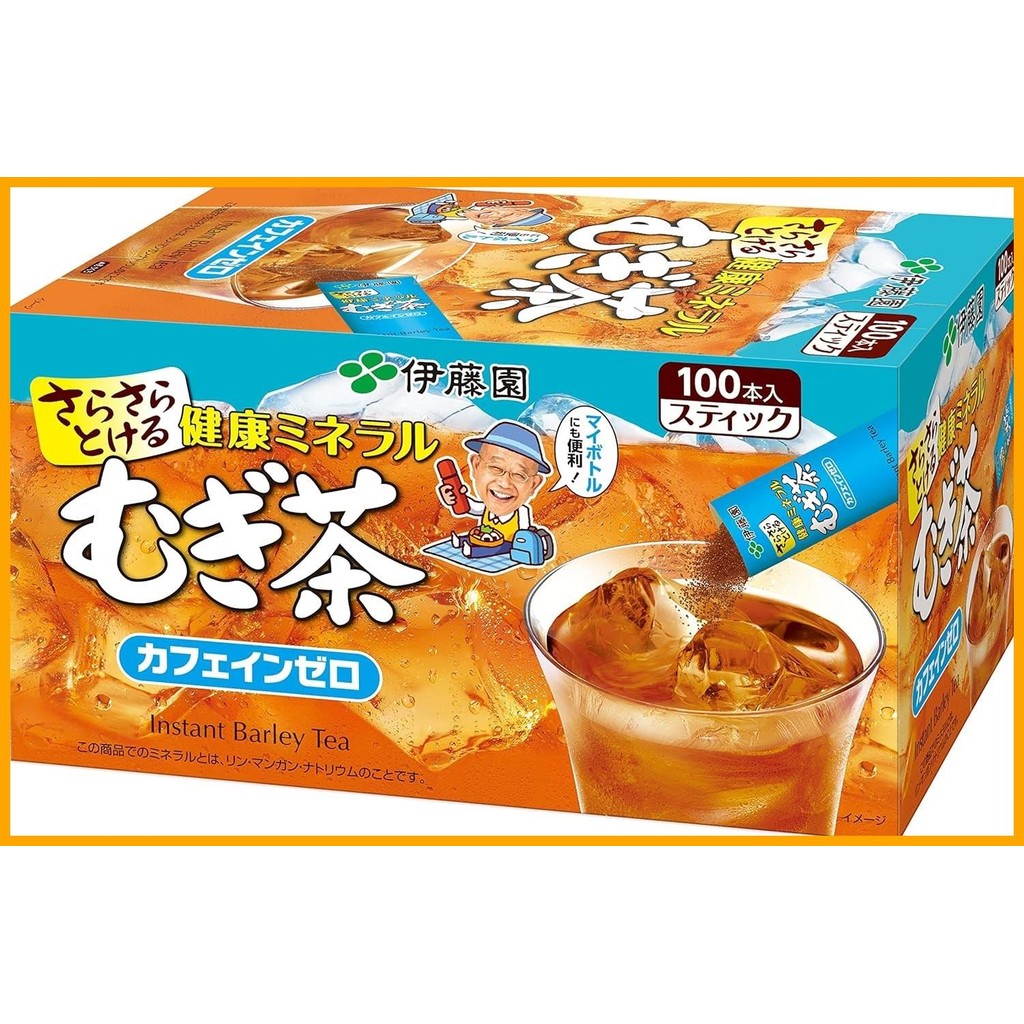 [ส่งตรงจากญี่ปุ่น] อิโตเอ็น ผงชาข้าวบาร์เลย์เพื่อสุขภาพ 0.8กรัม x 100 ชนิดแท่ง Itoen Healthy Mineral