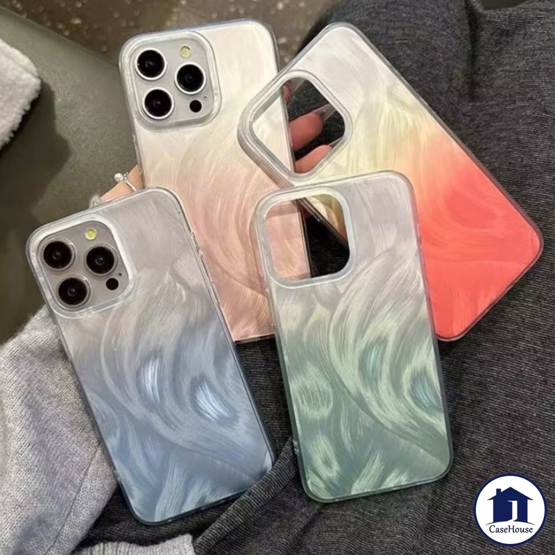 เคสนิ่มลายขนนกสไตล์เรียบง่าย เข้ากันได้กับ Samsung A05s A05 A15 A23 A14 A33 A12 A11 A32 A13