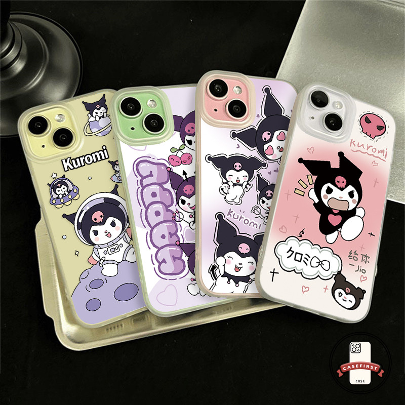 การ์ตูนตลกน่ารักคุโรมิเคสใสเข้ากันได้กับ IPhone 15 11 14 13 12 Pro Max XR XS X Max 7Plus 14 7 8 15 Plus SE 2020