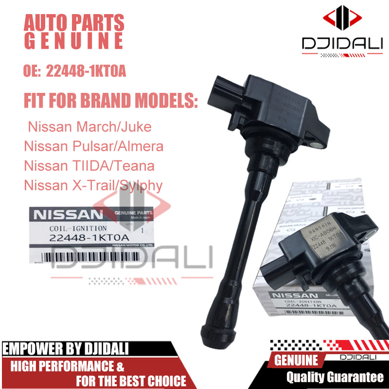 คอยล์จุดระเบิด สําหรับ Nissan March Juke Pulsar Almera TIIDA Teana X-Trail Sylphy 22448-1KT0A