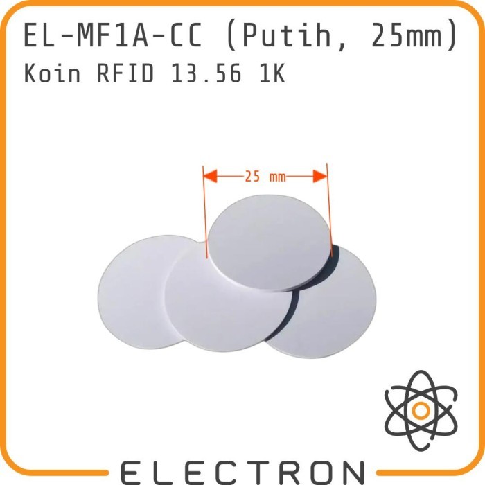 EL-HF1A-CC RFID Tag PVC 1K 13.56 MHz NFC ISO14443A RC522 เหรียญการ์ด