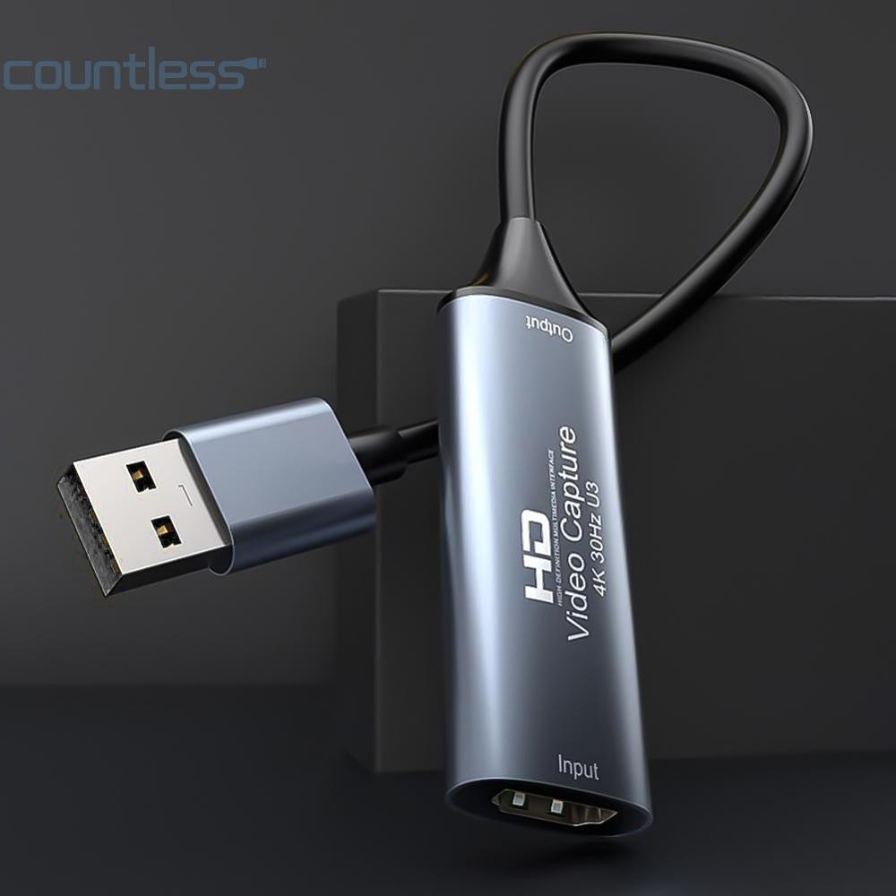 #L Hdmi-เข้ากันได้กับ USB 2.0/USB 3.0/USB-C Video Capture Card Game Grabber Reco [นับเลข]