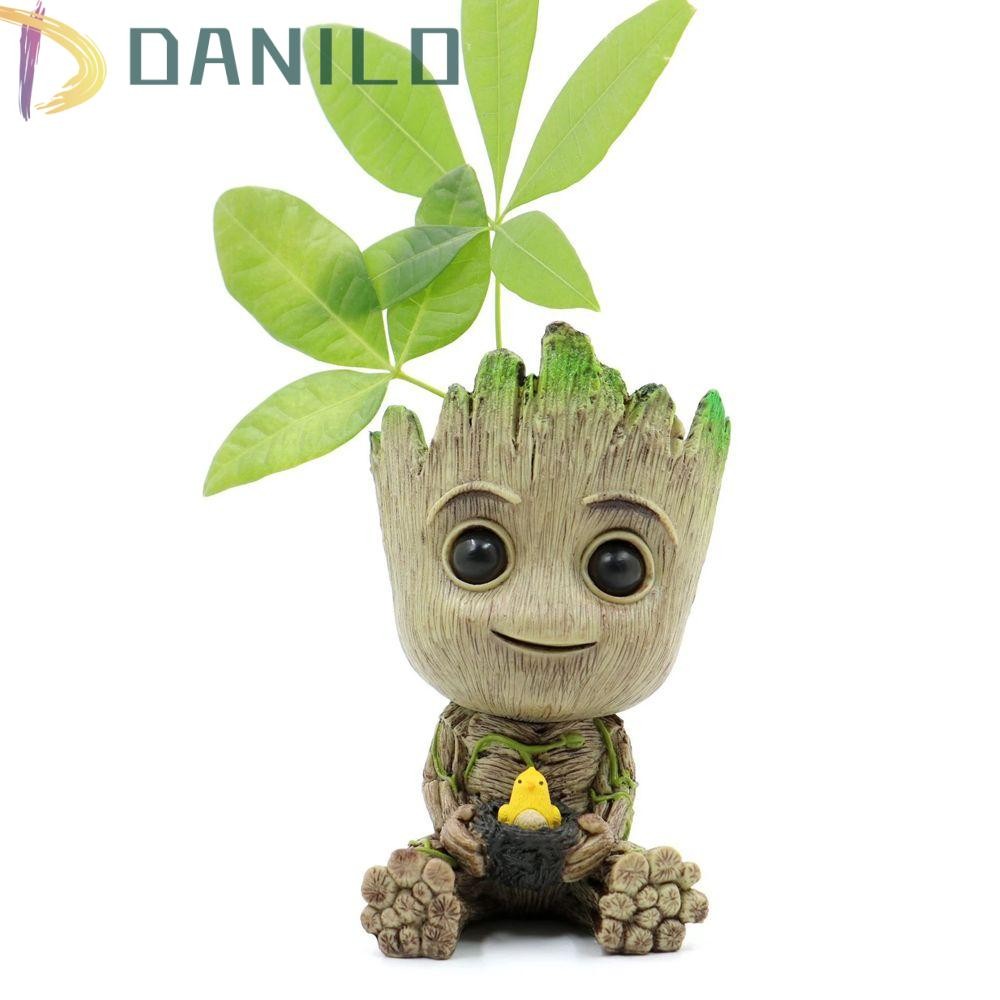 Danilo Tree Man Groot นั่งสําหรับของขวัญ Mini Groot รูปของเล่น Avengers 6 ซม.ตุ๊กตา