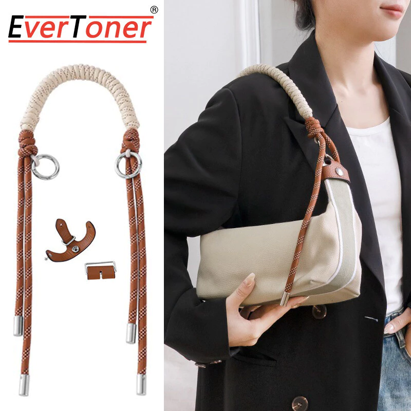 Evertoner กระเป๋าอุปกรณ์เสริมสําหรับ Hermes กล่องอาหารกลางวันกระเป๋าใต้วงแขนไม่ทําลายการปรับเปลี่ยนหัวเข็มขัดสายสะพายไหล่ทอมือที่ถอดออกได้