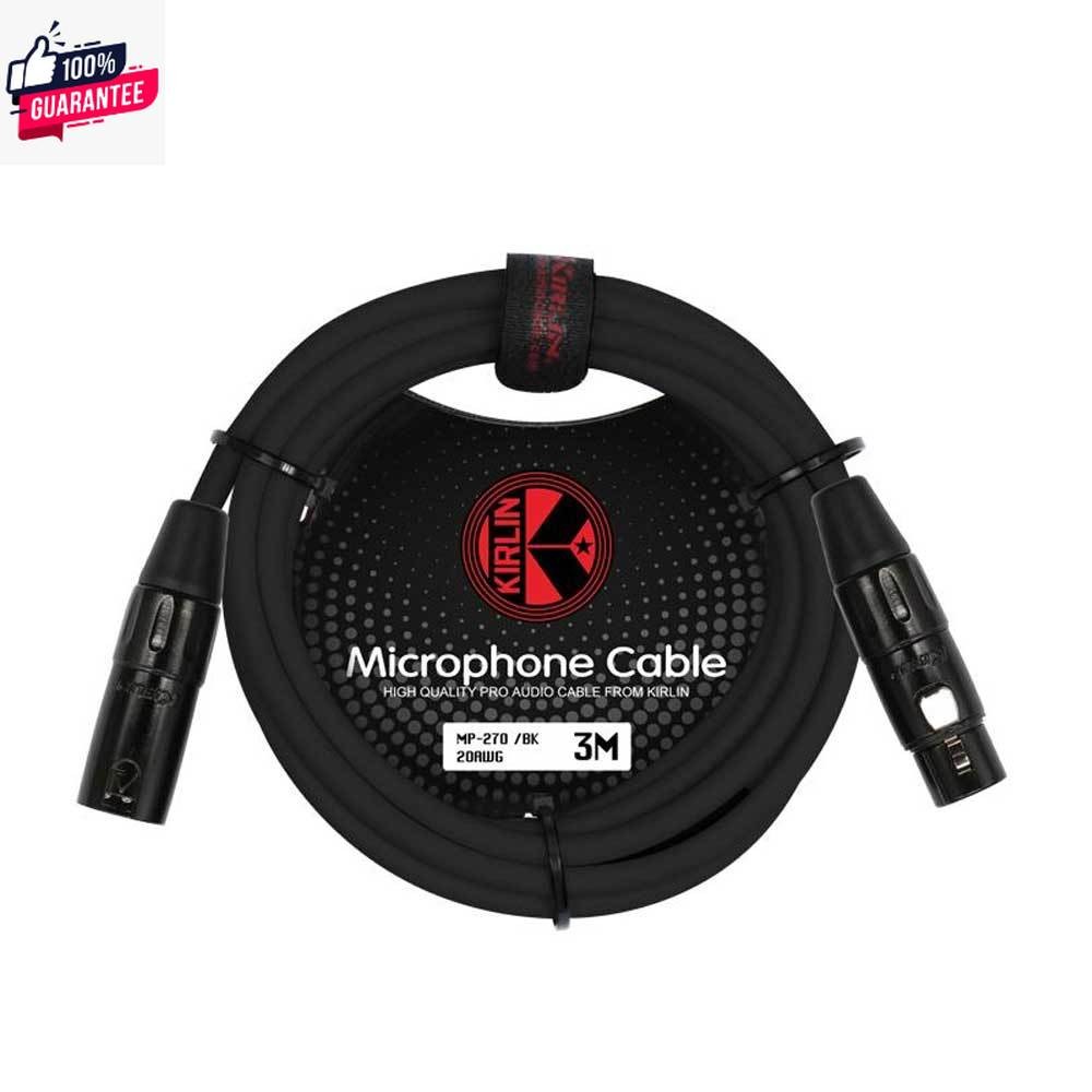 สาย XLR สายไมค์ 3 เมตร KIRLIN MP-270/BK-10FT
