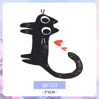 6พีซี วาดด้วยมือลายแมวที่มีสีสันสักสาวเซ็กซี่ข้อมือสักสติกเกอร์รอยสักกันน้ํายาวนาน7วันสติกเกอร์ผิวปลอมชั่วคราว