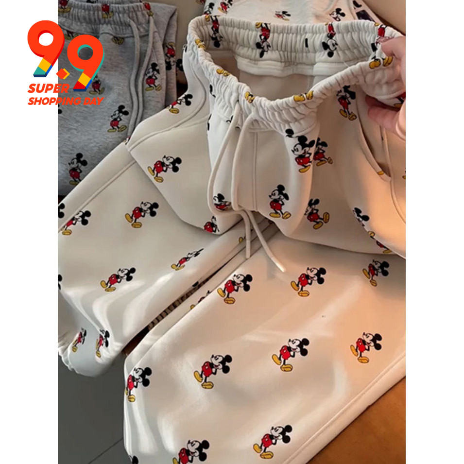 กางเกงวอร์มขากว้าง ทรงหลวม ขนาดใหญ่ ยาว 150 กก. แฟชั่นฤดูใบไม้ผลิ สําหรับผู้หญิง