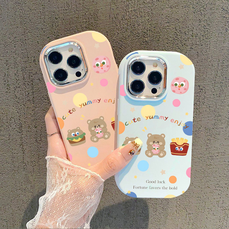 สําหรับเคสโทรศัพท์ iPhone IP11PRO MAX IP12 IP13 IP14 IP6 7 8P น่ารักนุ่มกรณี IP16PRO MAX IP15น่ารัก shell
