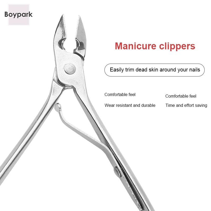 BY.thartimal Cuticle Nippers คีมตัดหนังกําพร้าสแตนเลสด้ามยาว Paronychia Forceps-BY