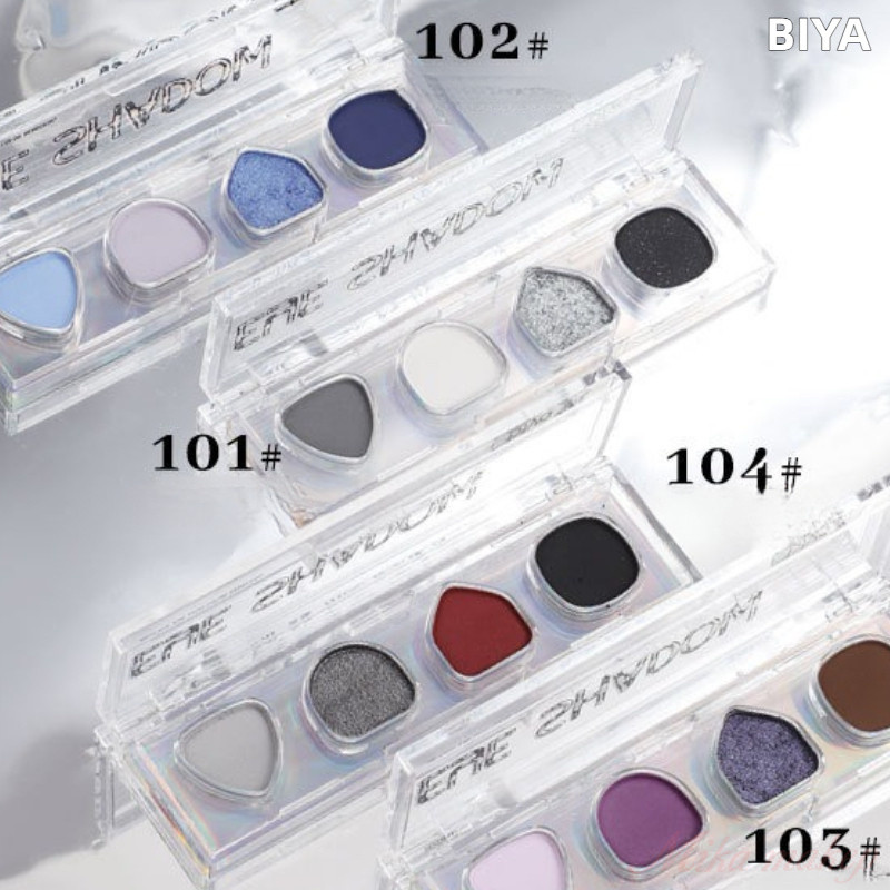 BIYA อายแชโดว์สี่สีสไตล์ประกายมุกชิมเมอร์