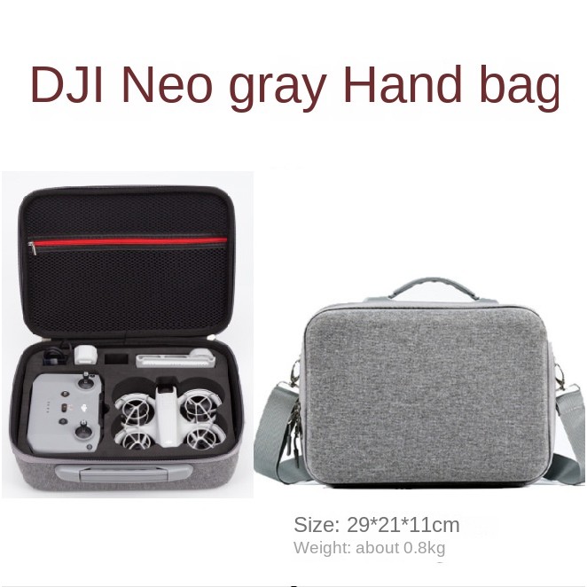 เหมาะสําหรับกระเป๋าเก็บ DJI Neo, กล่องเก็บโดรนแบบใช้มือถือ DJI Neo, vlog โดรน กระเป๋าสะพายข้างกลางแจ้ง