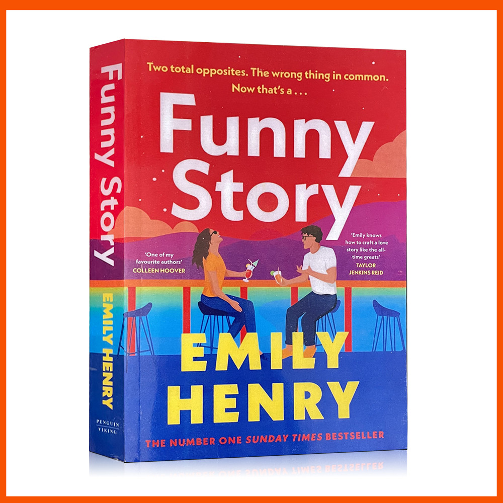 เรื่องตลก โดย Emily Henry หนังสือนวนิยายภาษาอังกฤษปกอ่อน