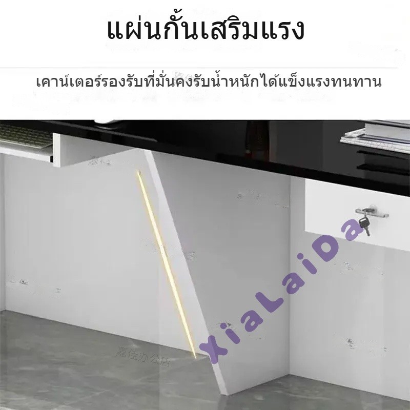 เคาน์เตอร์ เคาน์เตอร์บาร์ เคาน์เตอร์สีขาว เคาน์เตอร์แคชเชียร์ เคาน์เตอร์ +LED - รูปที่ 4