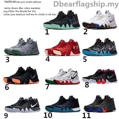 พร้อม11สี!!Nike Kyrie 4รองเท้าบาสเก็ตบอลพร้อมสต็อกรองเท้ากีฬาชาย/หญิง