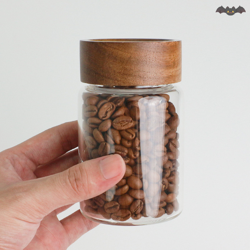 [วิชาพลศึกษา]เมล็ดกาแฟภาชนะบรรจุหลอดแก้วด้วยเครื่องมือไม้หลอดบรรจุขวดเก็บเมล็ดพืชปิดผนึกกระป๋องบาริสต้าเครื่องมือของขวัญ ไทย