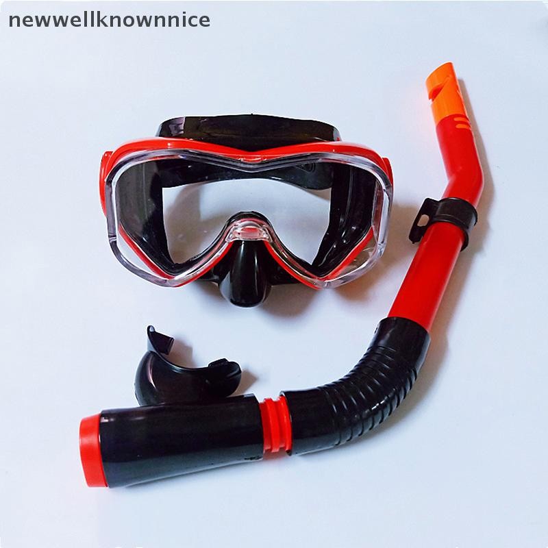ใหม่wellknownnice Professional Snorkel ชุด Full Face หน้ากากแว่นตาดําน้ําอุปกรณ์ Deep Sea ชุดกระจกนิรภัยเต็มรูปแบบแห้งแว่นตาดําน้ําผู้ใหญ่ TH
