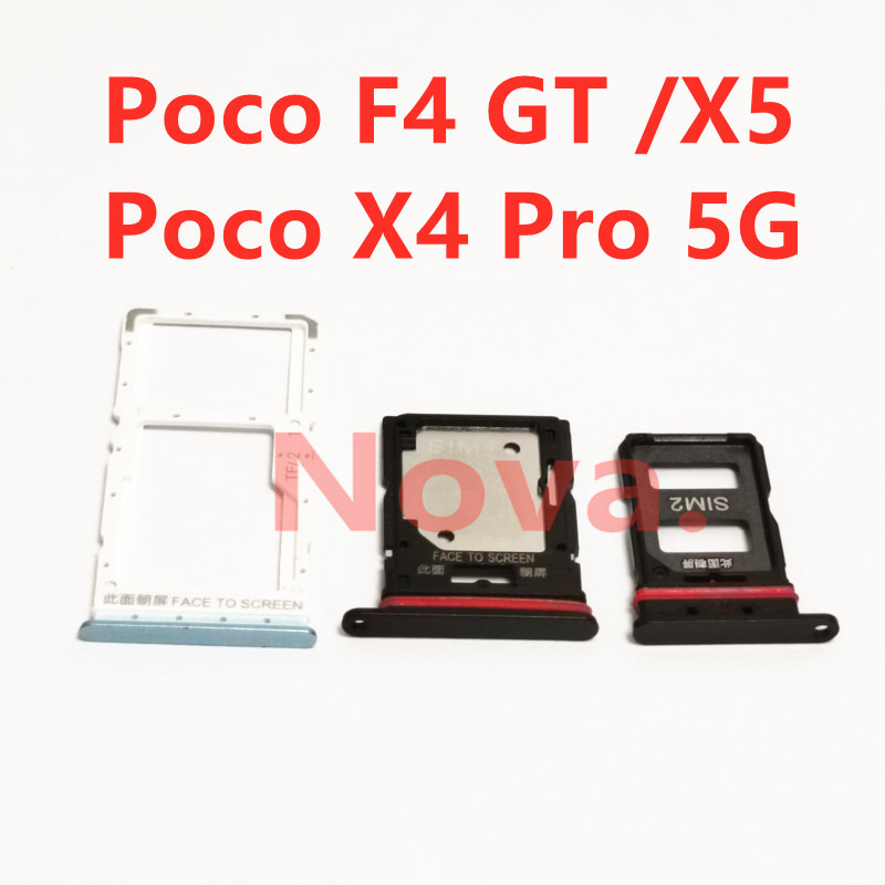 ซิมการ์ดถาดสําหรับ Xiaomi Poco F4 GT X4 Pro 5G X5 โทรศัพท์มือถืออะไหล่