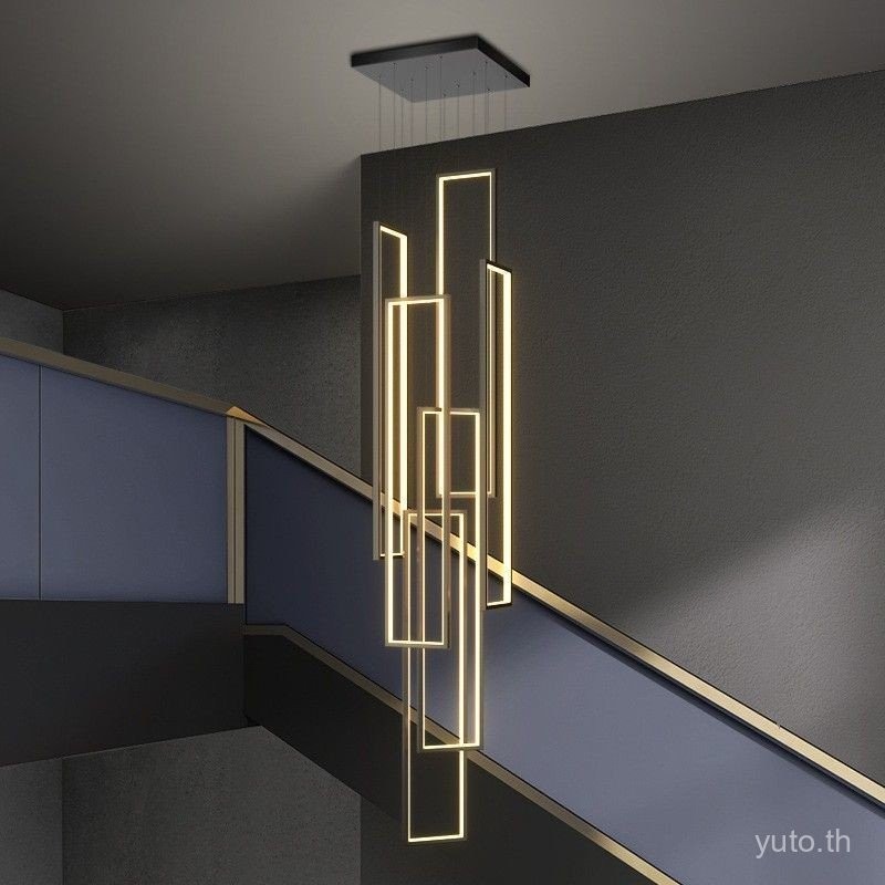บันได วิลล่าที่ทันสมัยเรียบง่ายอาคารดูเพล็กซ์กลวงลอฟท์หมุนบันได Minimalist Square ตกแต่งบ้าน
