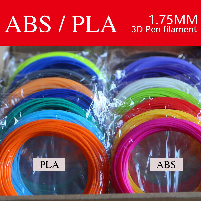 PLA/ABS/PCL 1.75mm High-quality 3D Pen Printing Filament, Printing Thread 20 Colors Total 100 meters