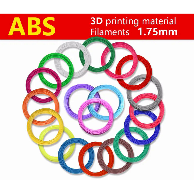 High Intensity abs 1.75mm pla filament 3d pen filament abs plastic 20 color 10m rainbow abs line 3d 
