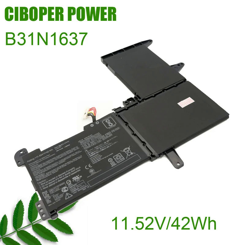 CP Genuine New Laptop Battery B31N1637 C31N1637 11.52V/42Wh For F510UA S510UQ X510UN-1A B31Bi9H S510