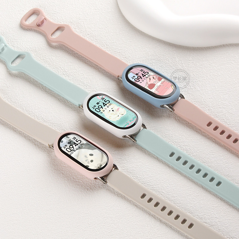 ฝาครอบซิลิโคนสําหรับ Xiaomi Smart Band 10 Band 9 กรณี Mi Band 8 9 NFC Protector Hollow ป้องกันกรณีนาฬิกาสําหรับ Mi band8 9 ราคา ถูกที่สุด ดีลบีเคเค แกลเลอรีภาพที่ 5
