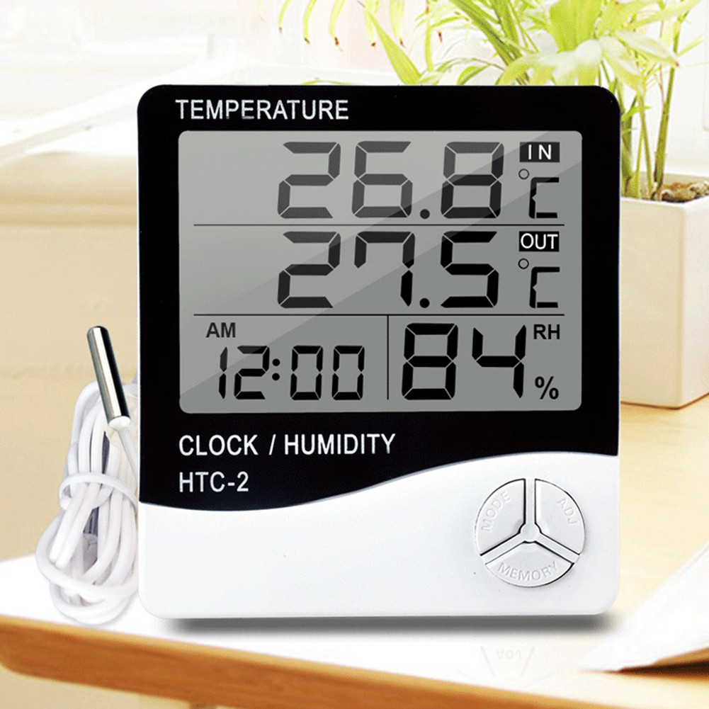 Htc-2 Digital Temperature เครื่องวัดความชื้นสัมพัทธ์ เครื่องวัดความชื้นอุณหภูมิอิเล็กทรอนิกส์ AU
