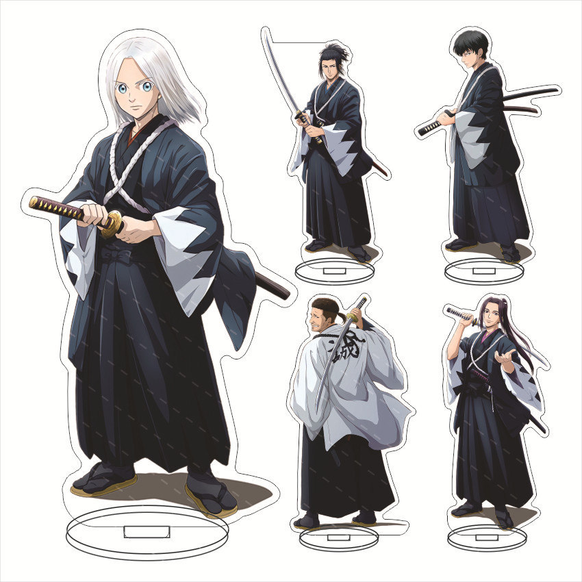 หมาป่าสีน้ําเงินของ Mibu หมาป่าสีน้ําเงินของเครื่องประดับอะคริลิค Mibu Neo Kondo Saito Ichi Okita Okita Okita เครื่องประดับอะคริลิค