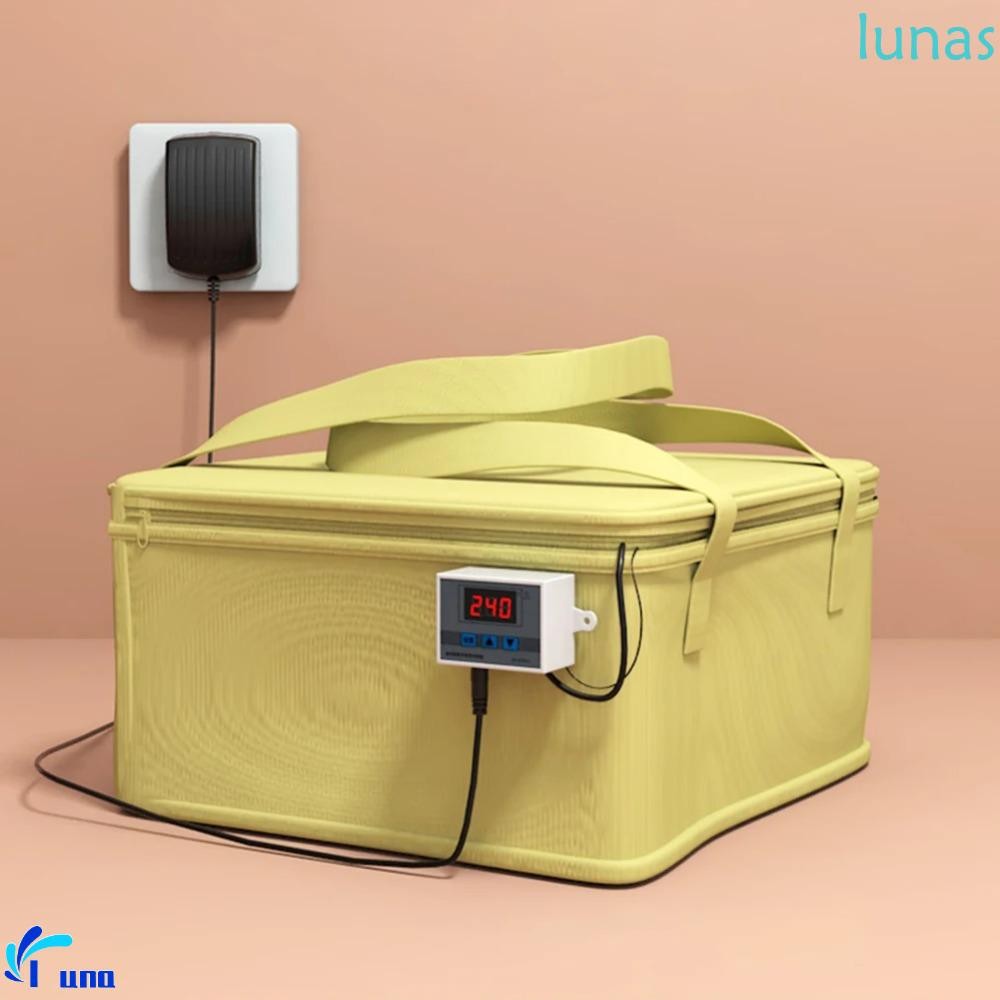 กล่องกันแป้ง จันทรคติ -50-110เซลเซียสตัวกันขนมปังควบคุมอุณหภูมิที่แม่นยําอเนกประสงค์พร้อมแผ่นทําความร้อนตู้หมักแป้งพับได้เพาะพันธุ์