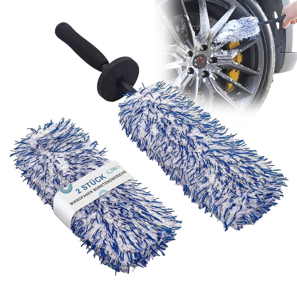 ล้อรถแปรงทําความสะอาดเครื่องมือยางซักผ้าทําความสะอาดขอบ Spokes ล้อ Barrel แปรงยางรายละเอียดเครื่องมือซักผ้า haiotath