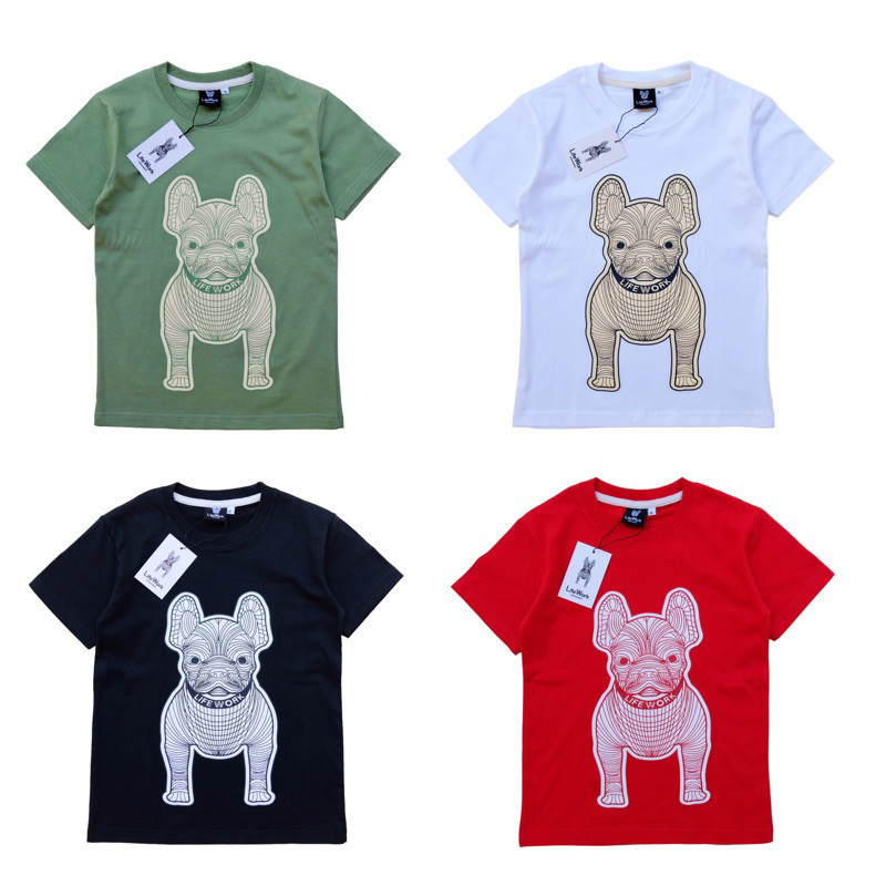 Flash sale kid tshirt มีเก็บปลายทาง เสื้อยืดเด็ก เกาหลี Lifework หล่อๆเท่ห์ๆ