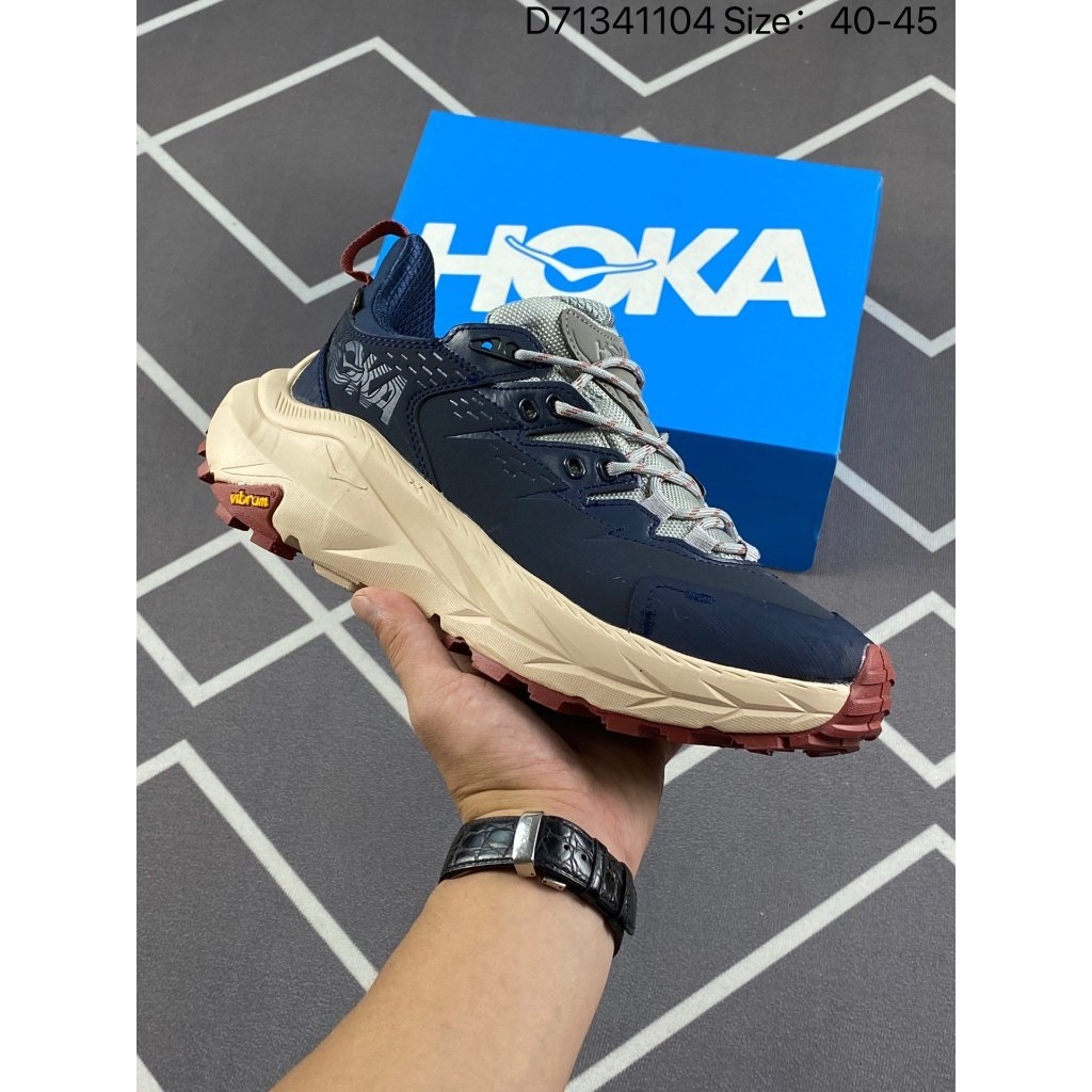 Hoka หนึ่งหนึ่งผู้ชายผู้หญิง Kaha 2รองเท้าเดินป่าต่ำด้านบน Kaha2ต่ำ GTX หนังการดูดซึม shock กันน้ำสนับสนุนเดินป่าข้ามประเทศรองเท้า xxai