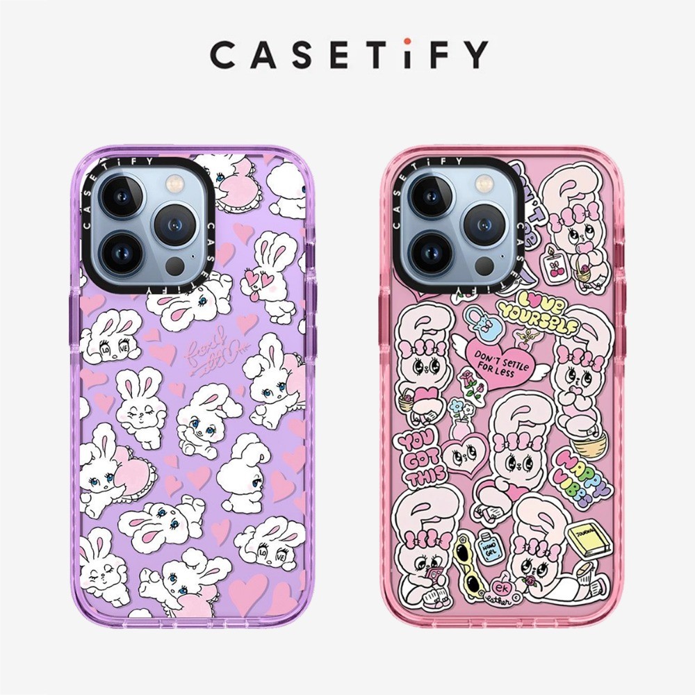 สีชมพูน่ารักกระต่ายหูยาวสําหรับiphone 16 Pro Max 16 Pro 15ProMAX 16 15 14 13 12 11 Pro Max XR IXกรณีคลุมทั้งหมดปลอกกันกระแทกป้องกันปกอ่อน