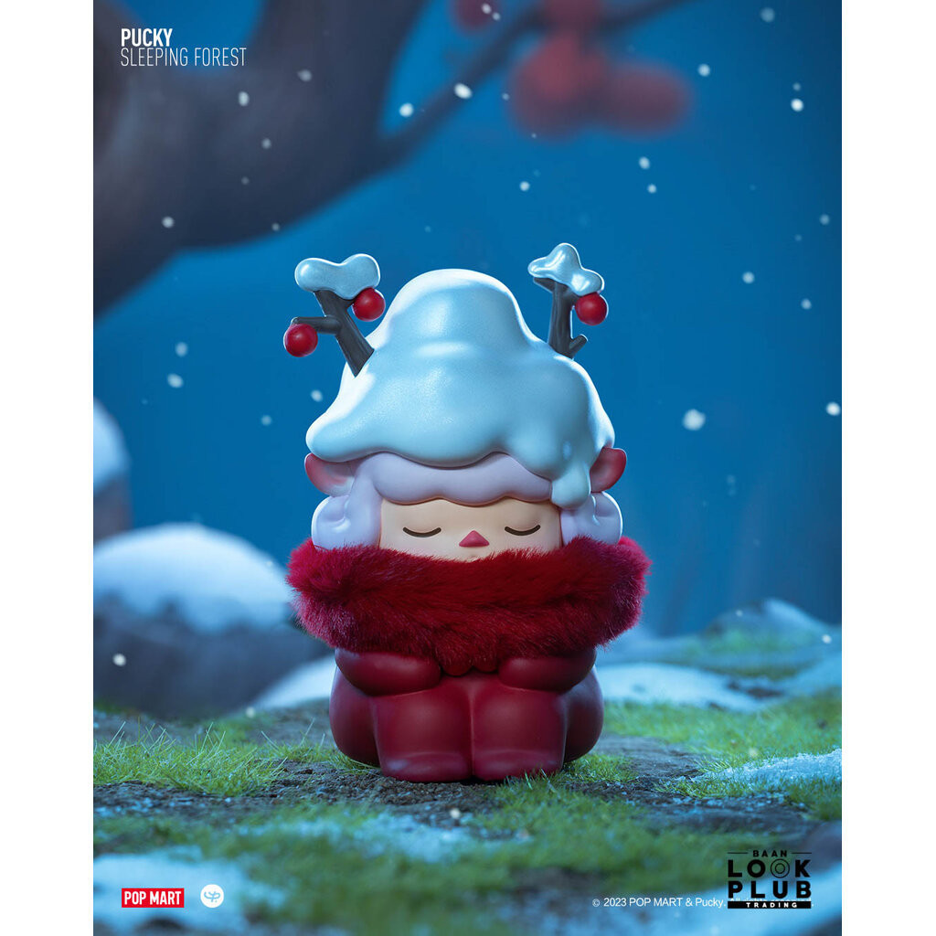 พร้อมส่งPUCKY Elf Sleeping Forest Series POPMART Bubble Mart กล่องตาบอด