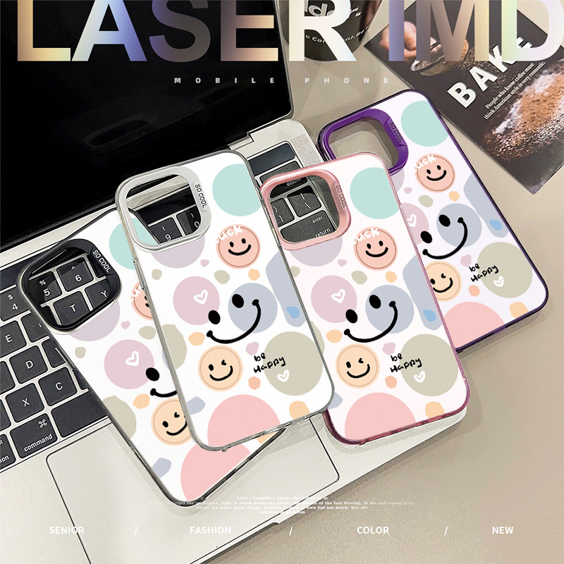 หรูหราเคสแข็ง รอยยิ้มน่ารัก เคสvivoY17 Y15 Y16 Y36 vivoY20 Y50 Y33T Y01 Y02 Y21 Y22 Y35 Y27 Y78 Y51 Y31 Y91 เคสน่ารัก