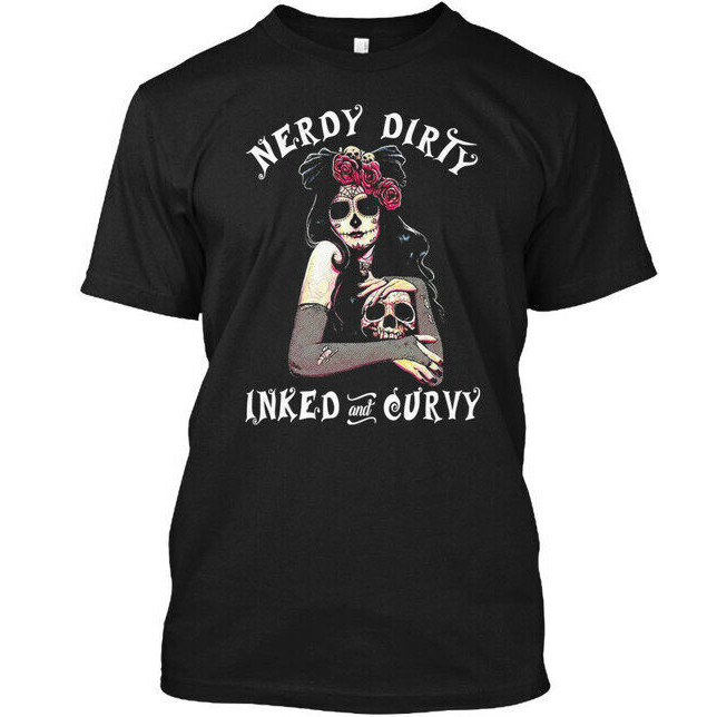 Nerdy Dirty Inked And Curvy - เสื้อยืด