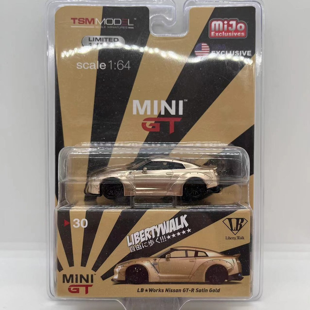 [Alloy Car] minigt Nissan lbwk Works GTR R35บอร์ดจำกัดรุ่นรถโลหะผสมของเล่นของขวัญ