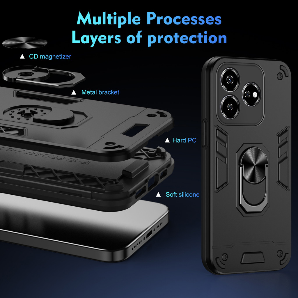 เคสสําหรับ ZTE Axon 60 LITE เกราะนักรบ เคสโทรศัพท์มือถือแบบแข็ง 360 กันกระแทก