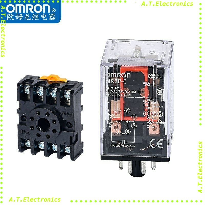 Relay ของแท้ รีเลย์ 8ขา Omron MK2P-I 24V 220V 12V 48V 110 AC DC ซ็อกเก็ต i ร้านเราส่งทุกวัน