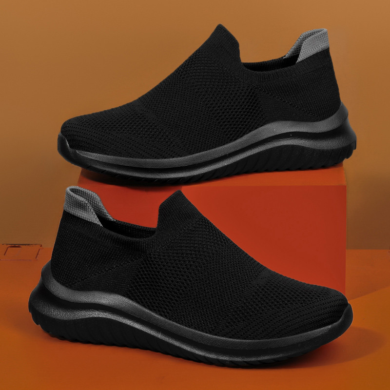 Size35-45 super-comfy slip on men shoes flyknit Loafers Causal shoes for women men