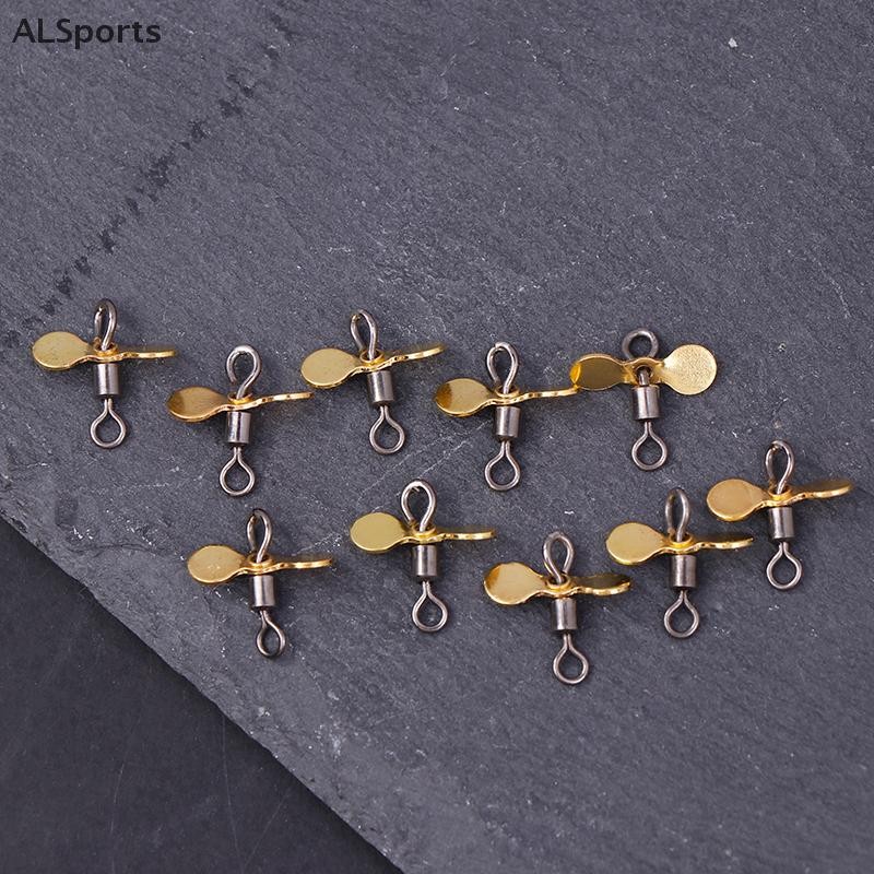 [ALSports] 10 ชิ้นปลั๊ก Casg Spinner Prop Blade ตกปลาใบพัดใบมีด DIY ตกปลา Lure Hook เหยื่ออุปกรณ์ตกปลา [th]