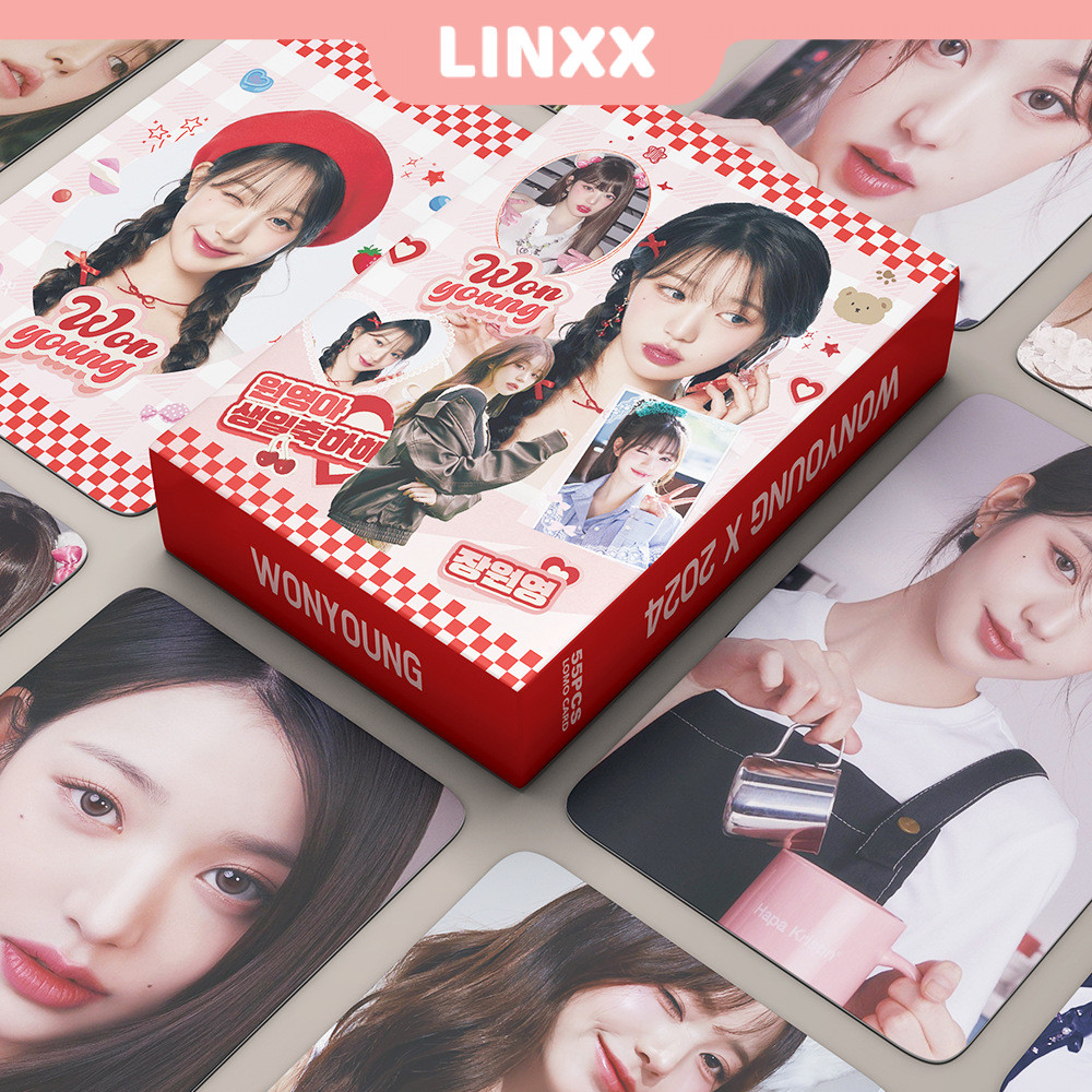 Linxx 55 ชิ้น IVE Wonyoung อัลบั้ม Lomo Card Kpop Photocards โปสการ์ดซีรีส์