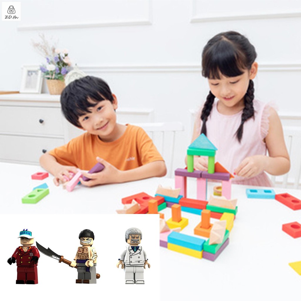 ประกอบบล็อกตัวต่อของเล่น Montessori Logic Training Blocks ของเล่น