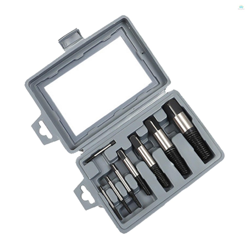 Yb1 Screw extractor8 ชิ้นเสียหายและแถบสกรู Extractor, Broken Bolt Extractor และชุดถอดท่อน้ําแตก, ชุดเครื่องมือถอดเกลียวซ้ายในอุดมคติพร้อม Cas