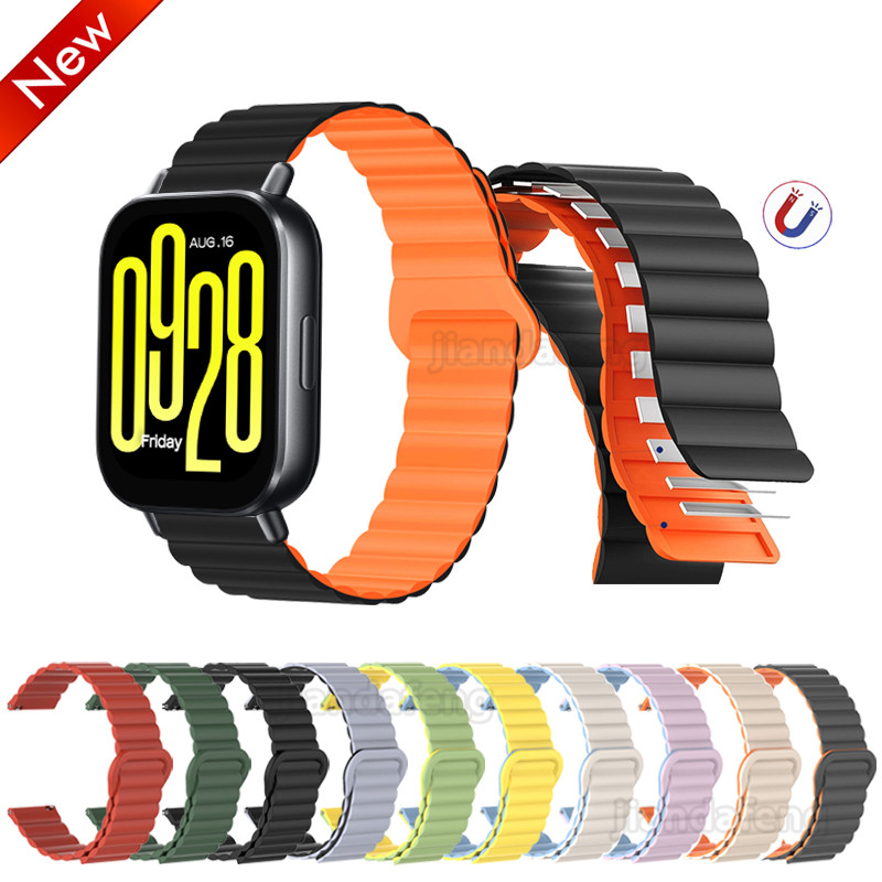 สายรัดข้อมือแบบหัวเข็มขัดห่วงสายรัดแม่เหล็กสําหรับ Redmi Watch 5 Active Lite