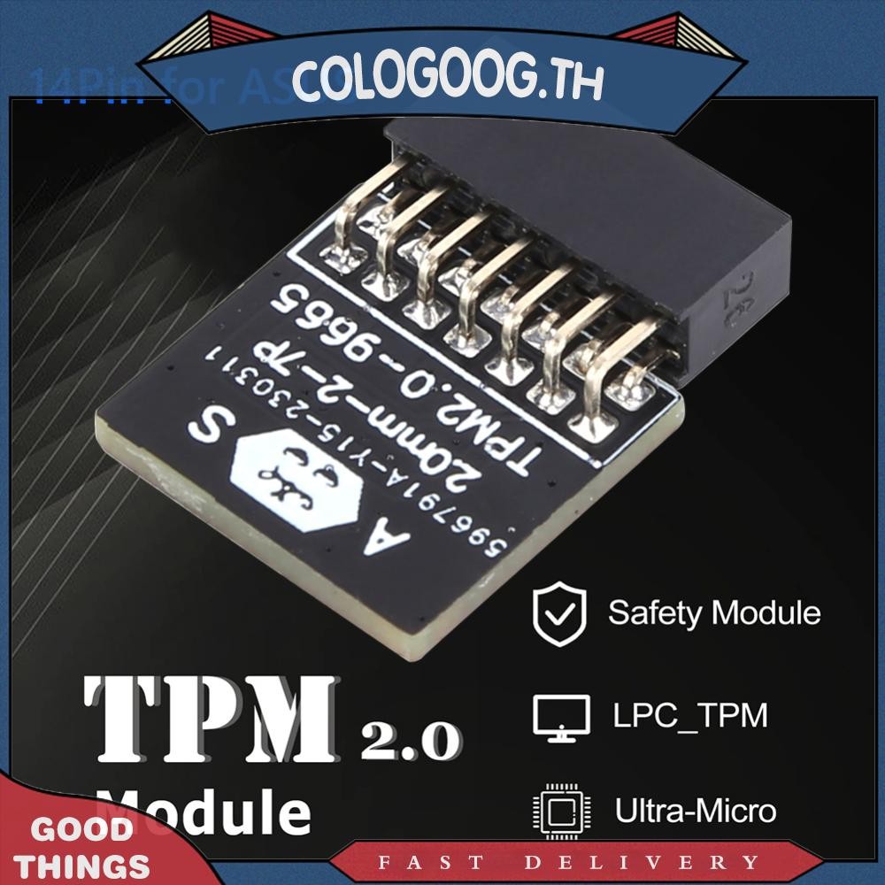 [goog.th] Tpm 2.0 การเข้ารหัสโปรเซสเซอร์ LPC บอร์ดอินเทอร์เฟซรีโมทคอนโทรลสําหรับ ASUS/MSI/ASRockcolo