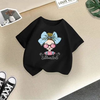 (จัดส่งตลอด 24 ชั่วโมง)KIDS PRINCESS เสื้อยืดแขนสั้น แฟชั่นฤดูร้อน สําหรับเด็กผู้หญิง และเด็กผู้ชาย 2024