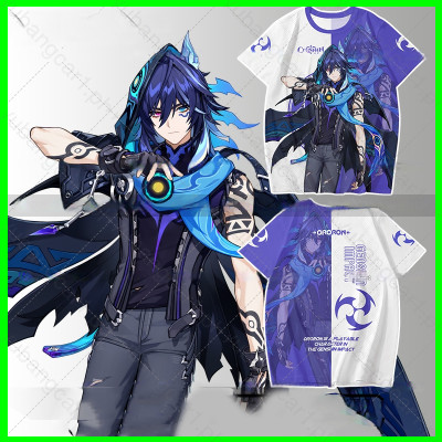 Yb1 Genshin Impact Ororon คอสเพลย์ผ้ากราฟิกฤดูร้อนเสื้อยืดสําหรับเด็กและผู้ใหญ่อะนิเมะแขนสั้นด้านบน