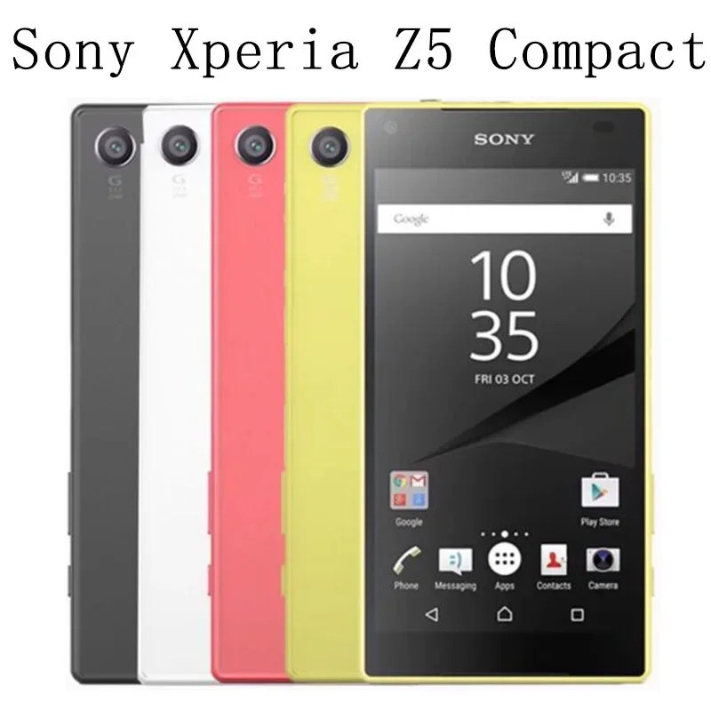 Sony Xperia Z5 ขนาดกะทัดรัด E5823/SO-02H 4G โทรศัพท์มือถือ 4.6 2GB + 32GB Android Quad-Core & Quad C